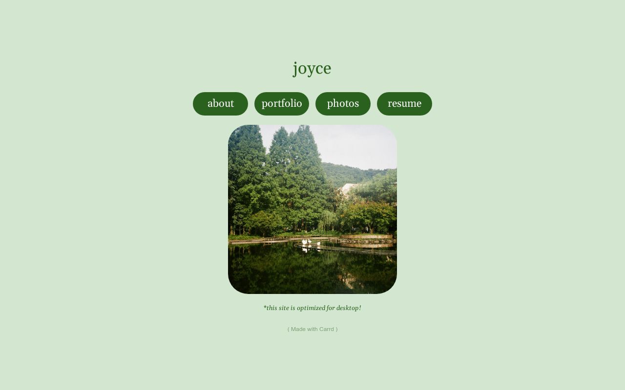 Carrd profile picture for @joyce
