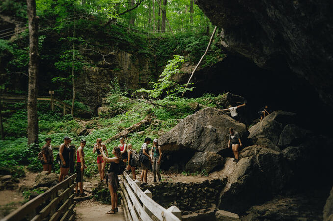 olympus μ[mju:]-1 kodak gold 200 maquoketa caves state park, ia, usa