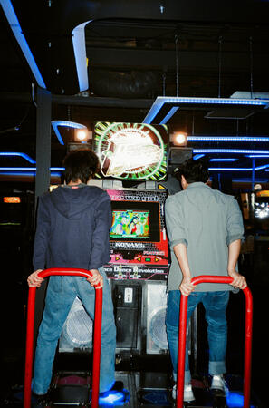 olympus µ[mju:]-iii 120 fujifilm 400 geeks mania arcade, wi, usa